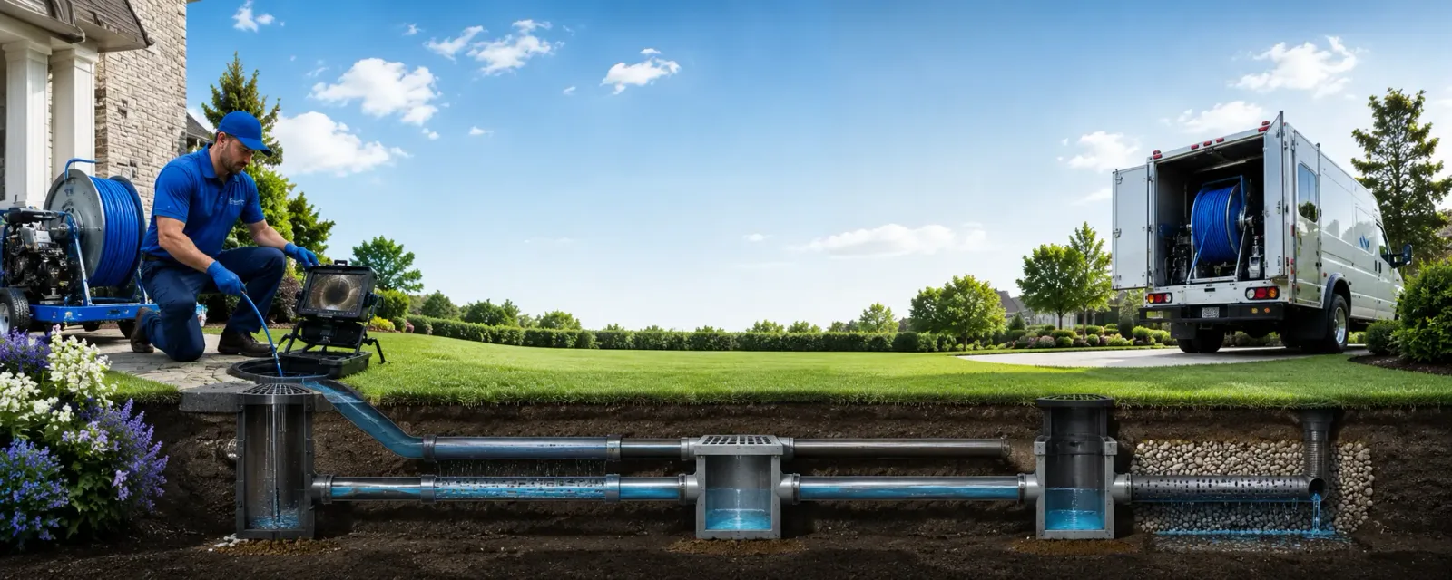 Outdoor drain cleaning information for Camp Creek, WV
